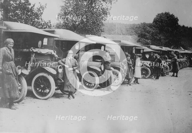 British women ambulance drivers, 27 Jun 1917. Creator: Bain News Service.