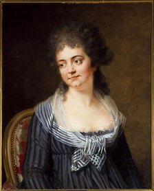 Portrait of Marie Bureau, wife of Claude-Nicolas Ledoux, between 1748 and 1792. Creator: Unknown.