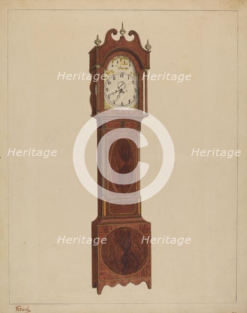 Grandfather Clock, c. 1937. Creator: Nicholas Gorid.