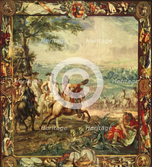 'Marlborough at the Battle of Oudenarde, 1708', (1944).  Creator: Unknown.