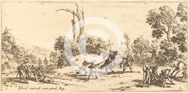 Attacking Travelers on the Highway, c. 1633. Creator: Jacques Callot.