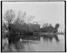 The lake, Soldiers' Home, Dayton, Ohio, (1902?). Creator: William H. Jackson.