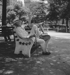 Scene in a downtown park, Jacksonville, Florida, 1936. Creator: Dorothea Lange.