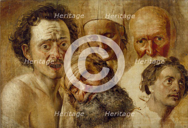 Study of Heads, c1830. Artist: Aleksandr Ivanov.