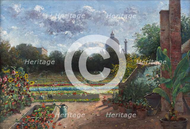 The Botanical Garden in Vienna, 1891. Creator: Hermine Lang-Laris.