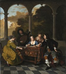 Group of Musicians, 1650. Creator: Jacob van Loo.
