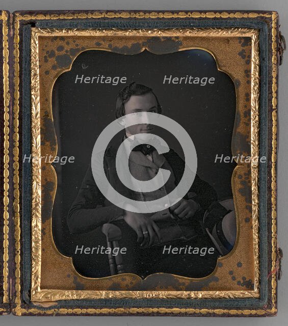 Untitled (Portrait of a Man), 1855. Creator: Unknown.