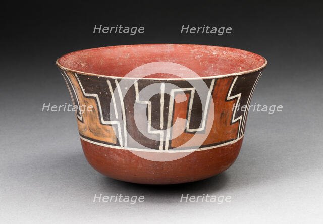 Bowl with Stepped Motifs, 180 B.C./A.D. 500. Creator: Unknown.