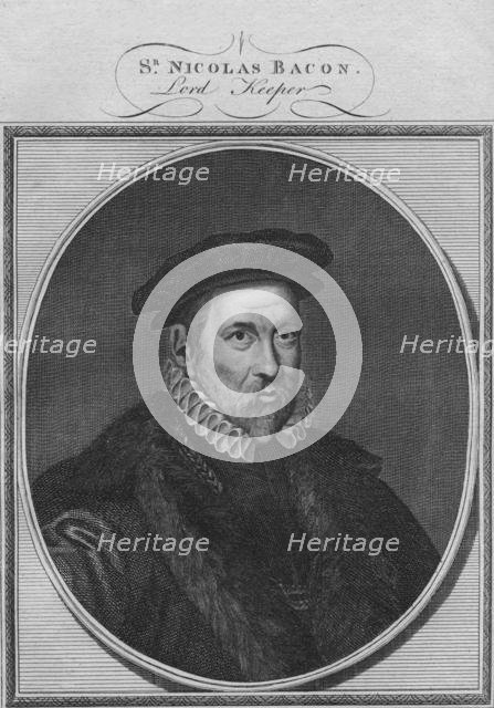 'Sr Nicolas Bacon, Lord Keeper', 1784. Creator: Unknown.