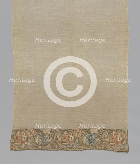 Towel or Napkin, Turkey, 19th century. Creator: Unknown.