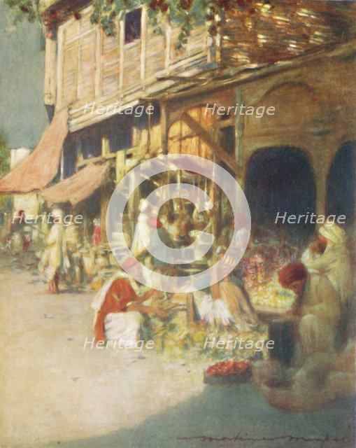 'A Rag Shop', 1905. Artist: Mortimer Luddington Menpes.