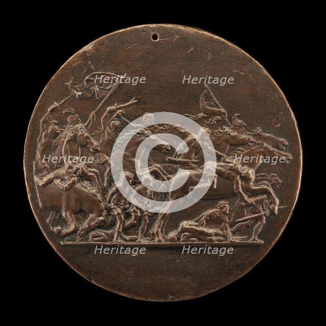 Cavalry Charge [reverse]. Creator: Danese Cattaneo.