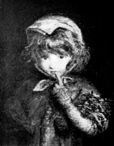 Pictures from the New Gallery: Little Blue Riding Hood - Miss Blanche Jenkins, 1895. Creator: Unknown.