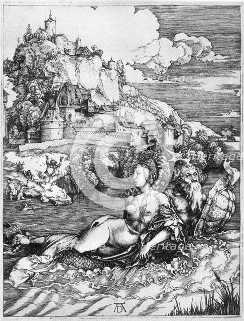 'A sea monster bearing away a princess', 1500, (1936). Artist: Albrecht Dürer