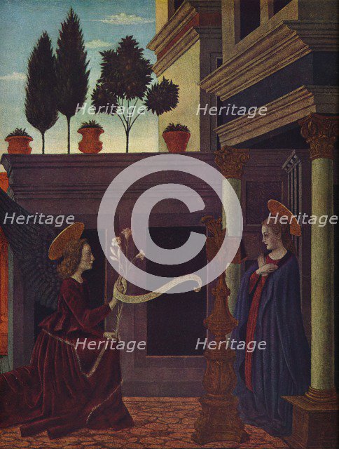 'The Annunciation', c1449-1454. Artist: Alesso Baldovinetti.