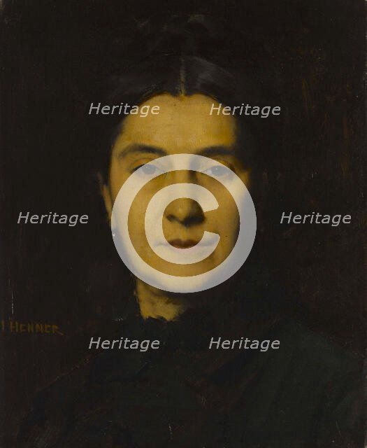 Portrait de Madame Herzog, 1875. Creator: Jean Jacques Henner.