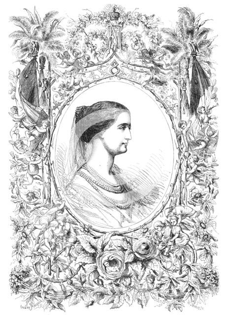 Her Imperial Majesty the Empress of the French, 1856.  Creator: W Thomas.