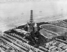 Dismantling of New Brighton Tower, Wallasey, Wirral, Merseyside, 1920. Artist: Aerofilms.