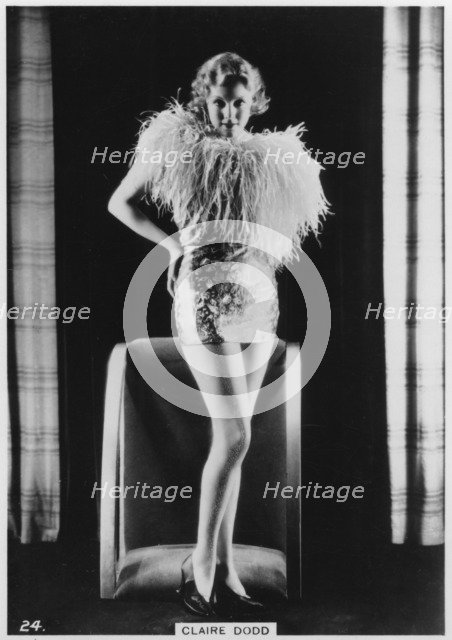 Claire Dodd, American film actress, c1938. Artist: Unknown