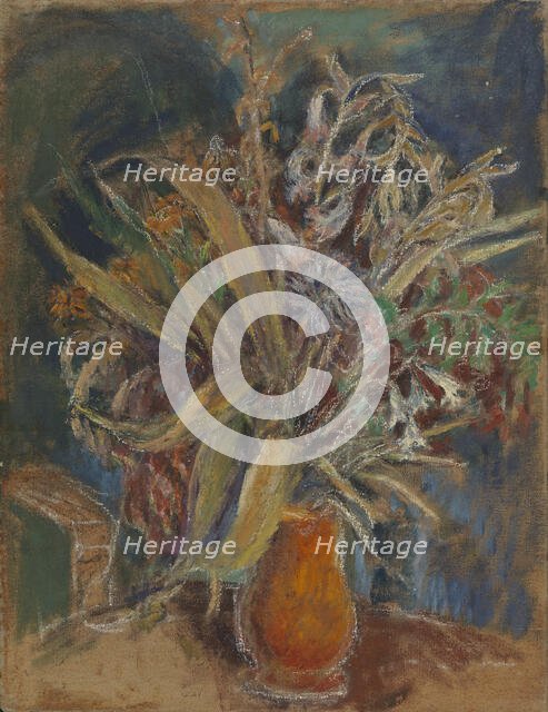 Flowers in a Vase, 1920-1940. Creator: Meri Genetz.