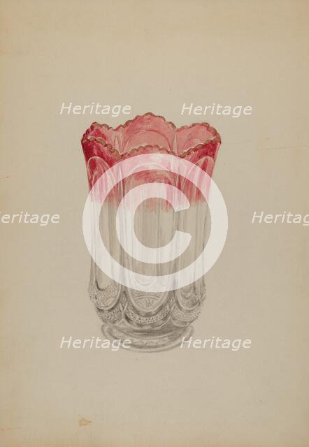 Vase, c. 1937. Creator: Eva Wilson.