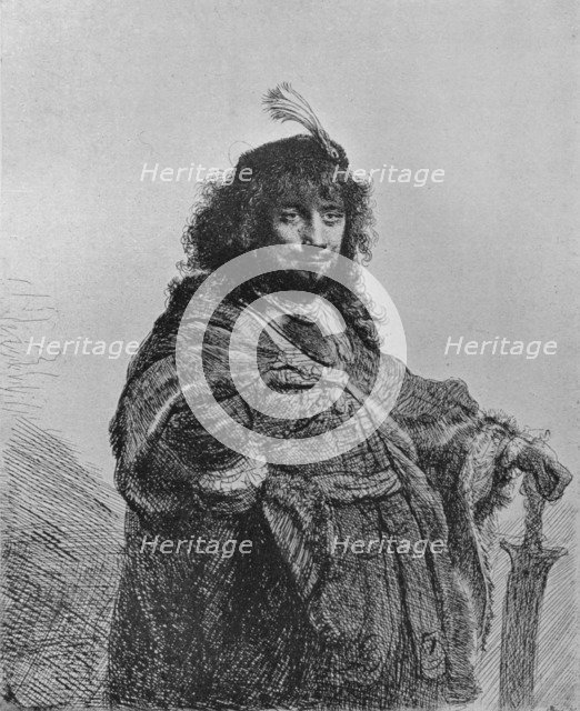 'Rembrandt with the Sabre', 1634. Artist: Rembrandt Harmensz van Rijn.
