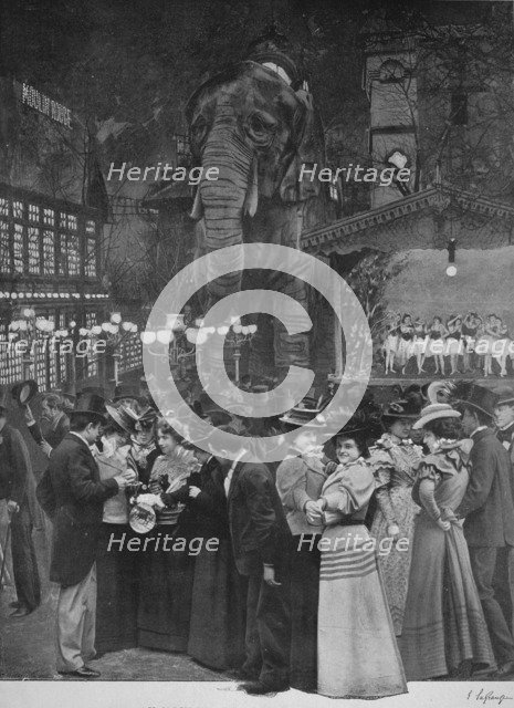 'Au Moulin Rouge - Dans Le Jardin', 1900. Artist: Unknown.