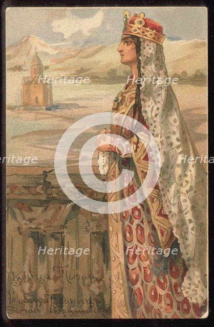 Saint Tamar of Georgia, Second Half of the 19th cen.. Artist: Anonymous  