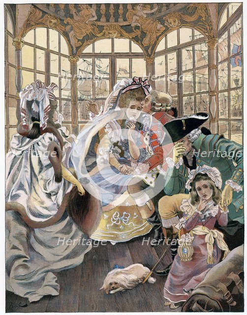 'The emigration during the revolution, 18th century', c1880-1950.Artist: Ferdinand Sigismund Bac