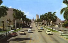 Biscayne Boulevard, Miami, Florida, USA, 1958. Artist: Unknown