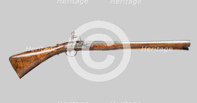 Flintlock Blunderbuss with a Folding Butt, Brescia, 1775. Creator: Nicola Duna.