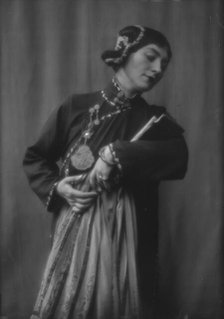 Morland, Saxone, Miss, in costume as Chee Moo for "Yellow jacket", 1913 Feb. 11. Creator: Arnold Genthe.