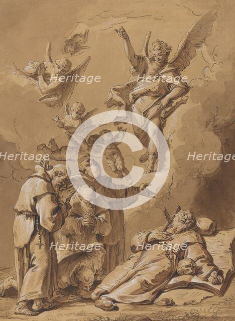 Death of a Holy Friar, 18th century. Creator: Francesco Fontebasso.