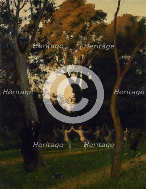 Victor Hugo concevant Les Rayons et les Ombres, 1912. Creator: Jules-Georges Bondoux.