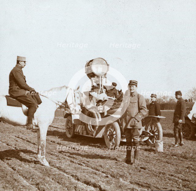 Projector, Chalons, northern France, c1914-c1918.  Artist: Unknown.