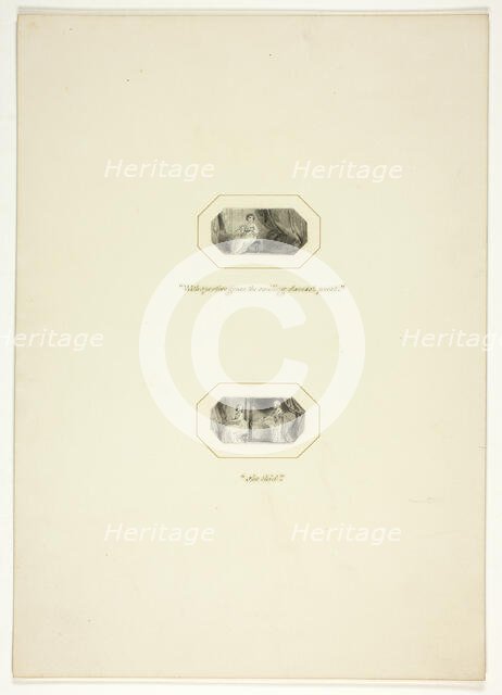 Study for a plate from The Triumphs of Temper, in the 1796 Royal Engagements Pocket Book, c. 1795. Creator: Thomas Stothard.