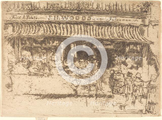 Woods's Fruit Shop, c. 1886/1888. Creator: James Abbott McNeill Whistler.