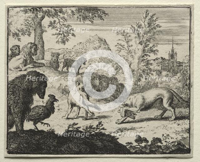 Reynard the Fox: The Combat Between Reynard and the Wolf. Creator: Allart van Everdingen (Dutch, 1621-1675).