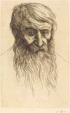 Head of a Philosopher (Tete de philosophe). Creator: Alphonse Legros.