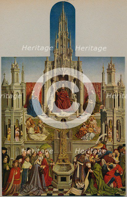 'La Fuente De La Vida', (The Fountain of Grace), 1430-1455, (c1934). Artist: Jan van Eyck.