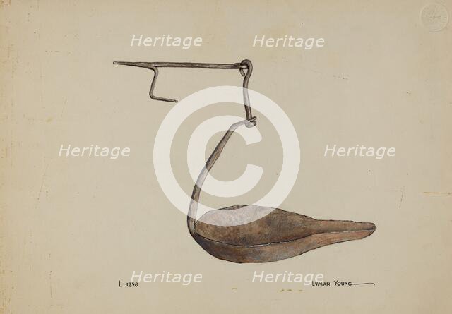 Lamp, c. 1937. Creator: Lyman Young.