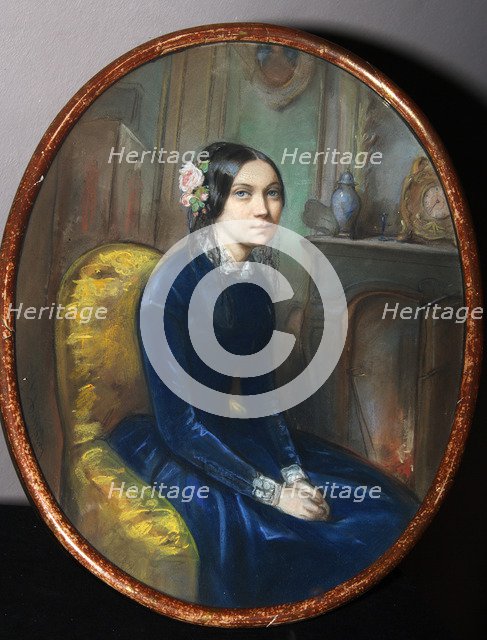 Portrait of Idalia Poletika, 1848. Artist: Dessain, Emile François (1808-1882)