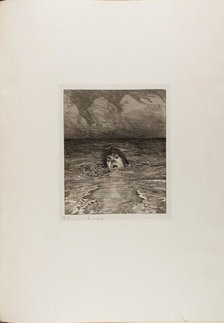 Downfall, plate twelve from A Life, 1884. Creator: Max Klinger.