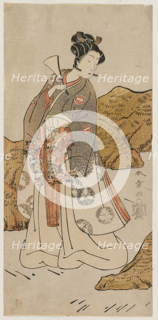 Ichikawa Monnosuke II as a Temple Page, early 1770s. Creator: Katsukawa Shunsho (Japanese, 1726-1792).