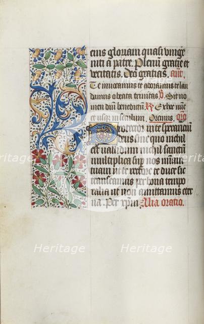 Book of Hours (Use of Rouen): fol. 14v, c. 1470. Creator: Master of the Geneva Latini (French, active Rouen, 1460-80).