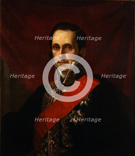 Portrait of Count Sergey Semionovich Uvarov (1786-1855), 1844. Artist: Kaniewski, Jan Ksawery (1805-1867)