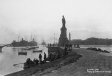 Statue of Ferdinand de Lesseps, Port Said, Egypt, c1920s-c1930s(?). Artist: Unknown