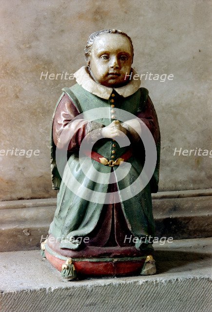 Detail of monument in St Mary's church, Bottesford, Leicestershire, 1969. Artist: Laurence Goldman
