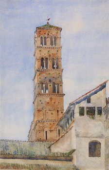 Tower, San Francisco Romano, Rome, 1898. Creator: Cass Gilbert.
