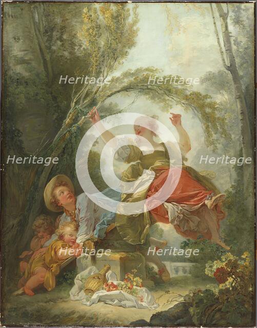 The See-Saw, 1750. Creator: Jean-Honore Fragonard.